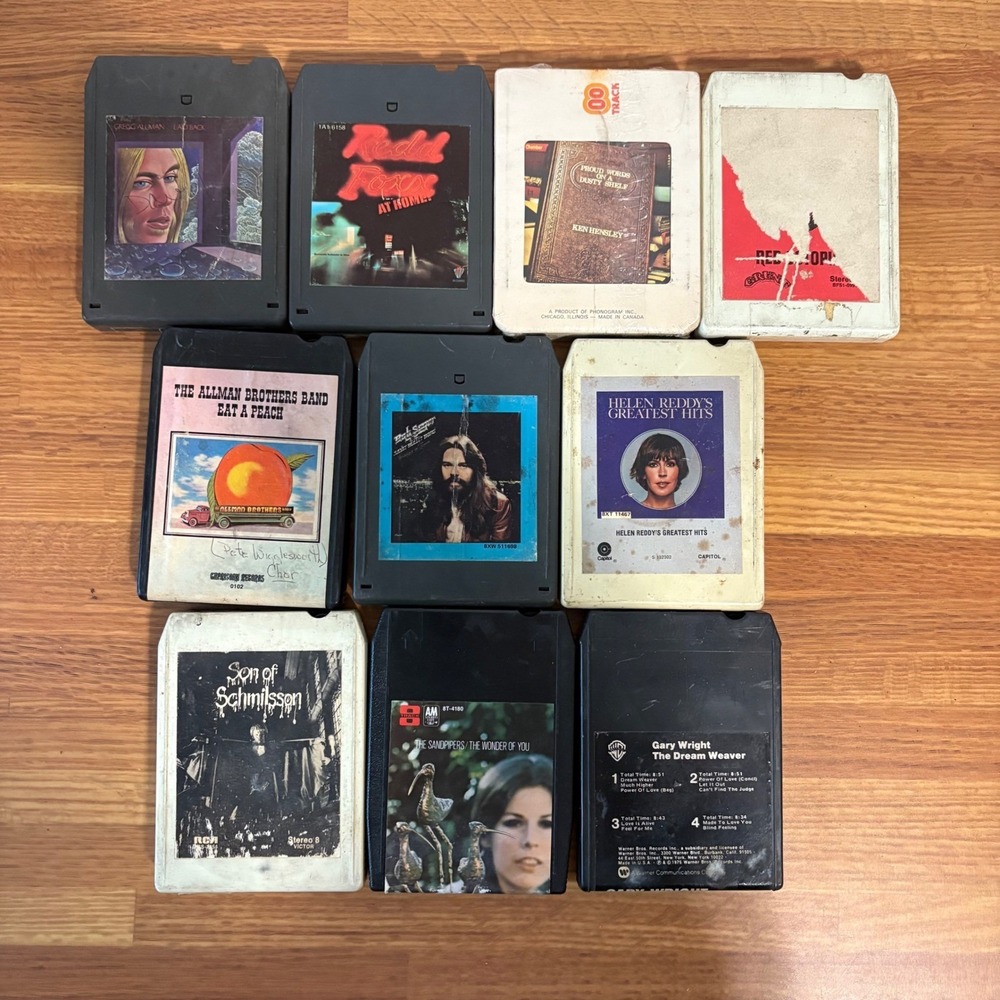 Vintage 8-Track Tape Lot 40pc Allman Brothers Lou Reed Heart Joe Walsh Rock Pop - Picture 7 of 7